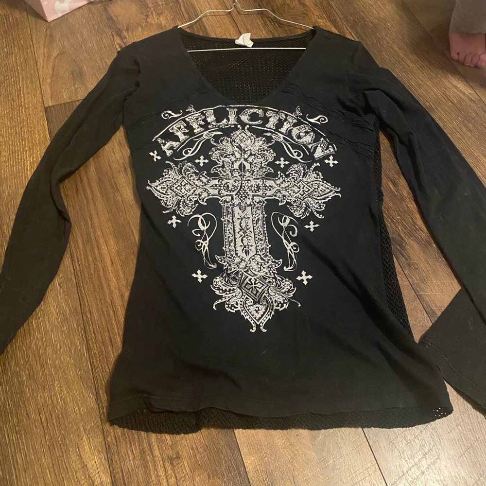 Affliction long sleeve women’s shirt